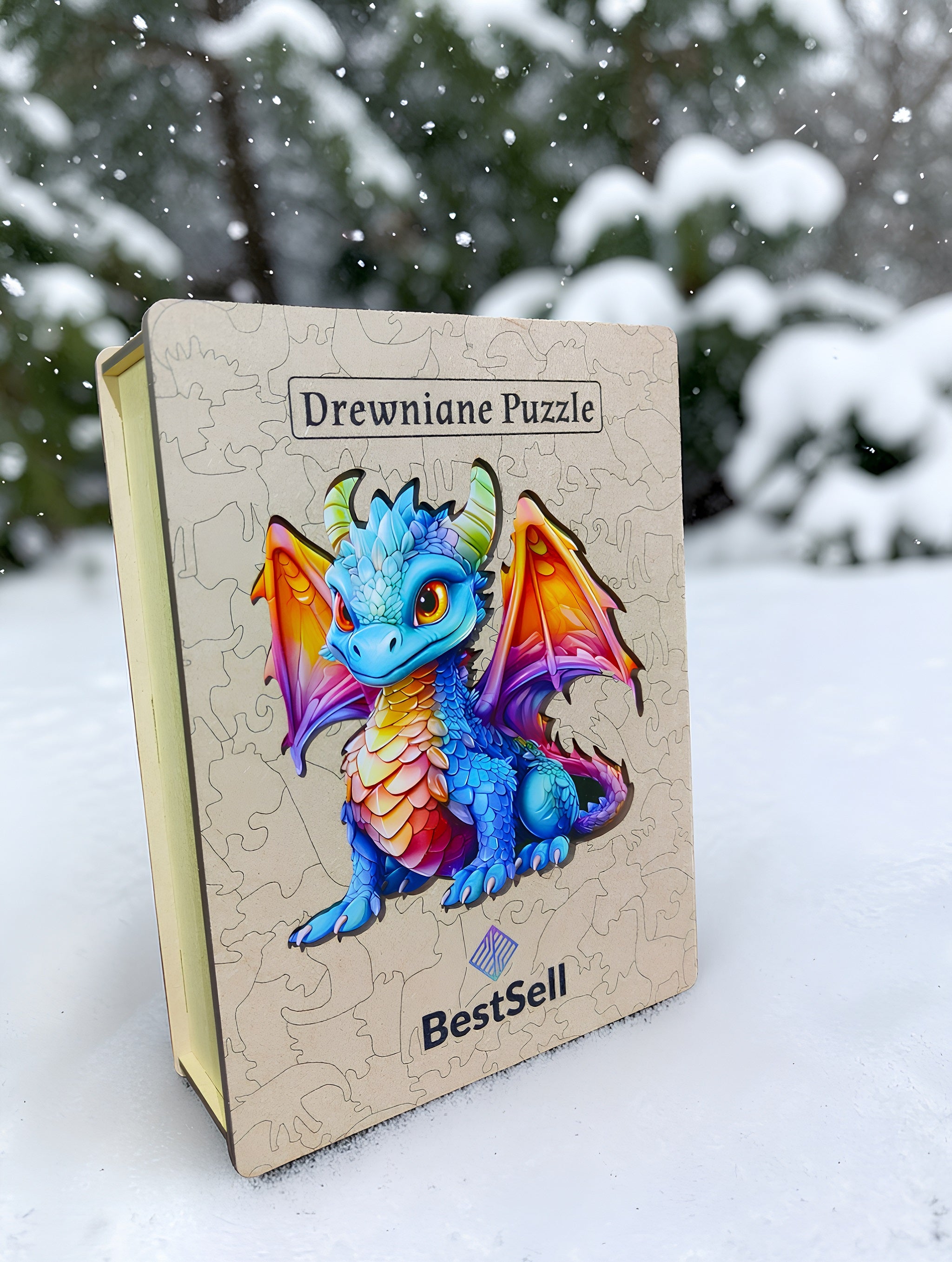 Puzzle Drewniane Smok