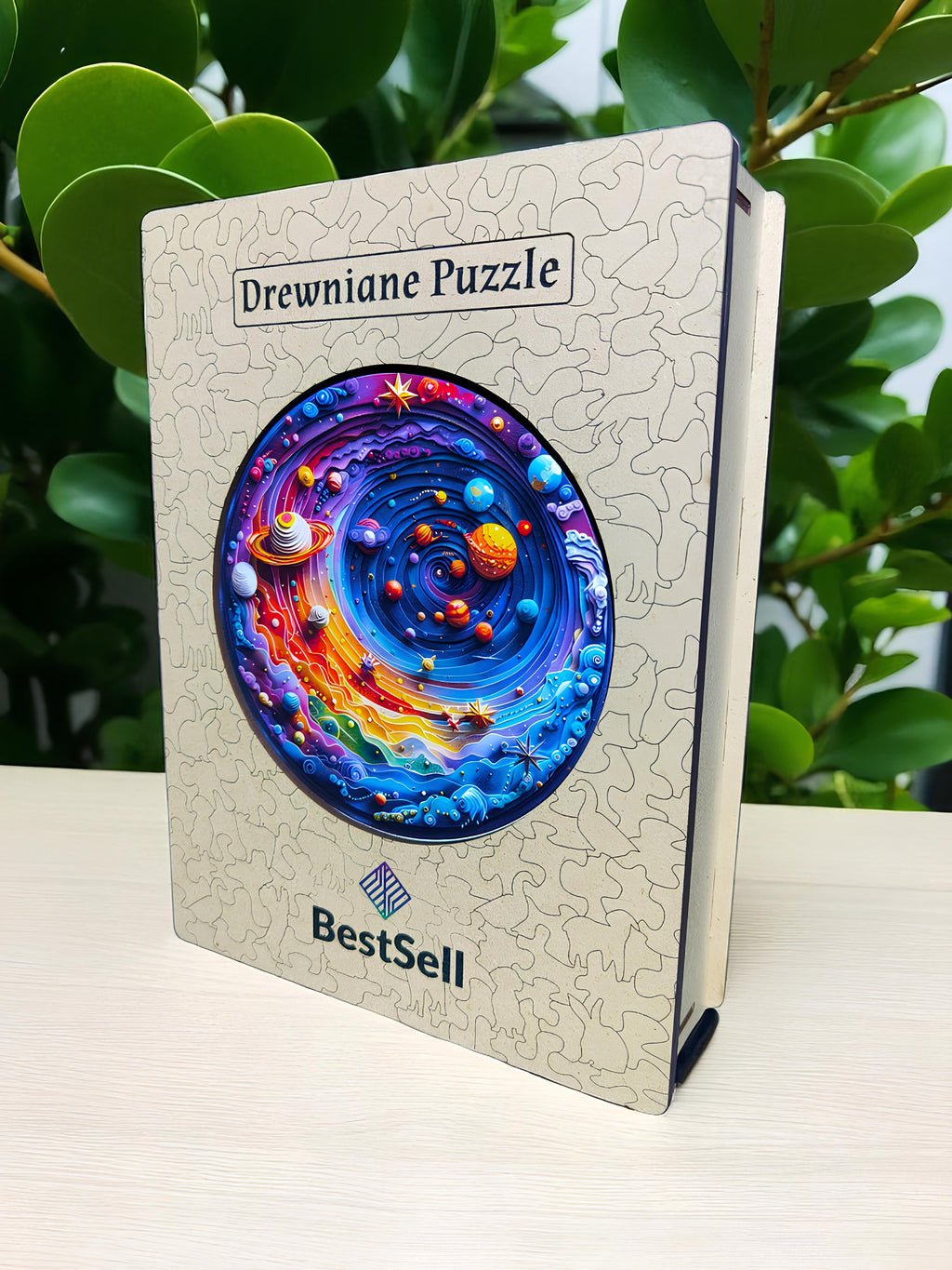 DREWNIANE PUZZLE BESTSELL KOSMOS PLANETY - KREATYWNA UKŁADANKA DLA DZIECI I DOROSŁYCH