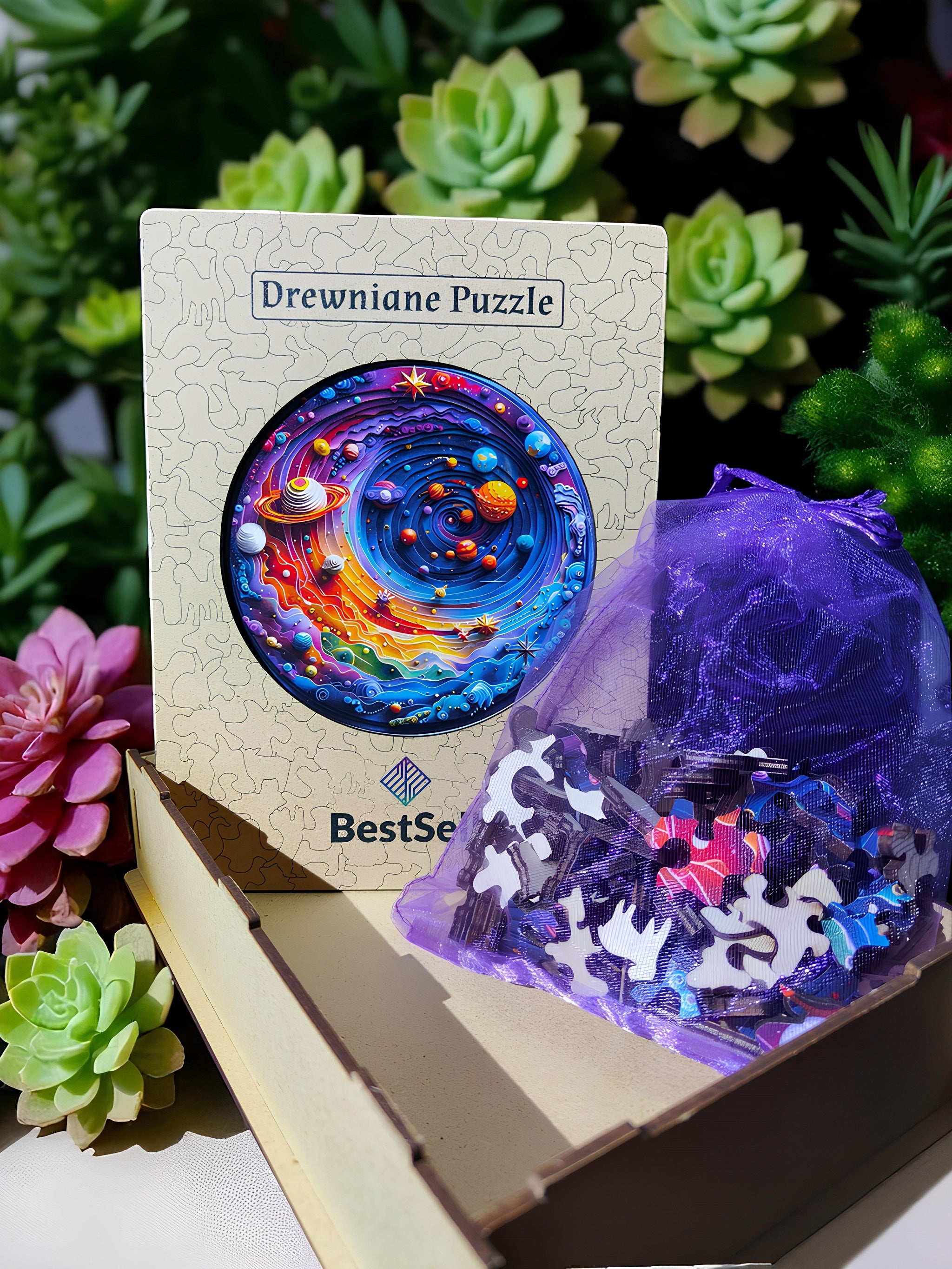 Puzzle Drewniane Kosmos