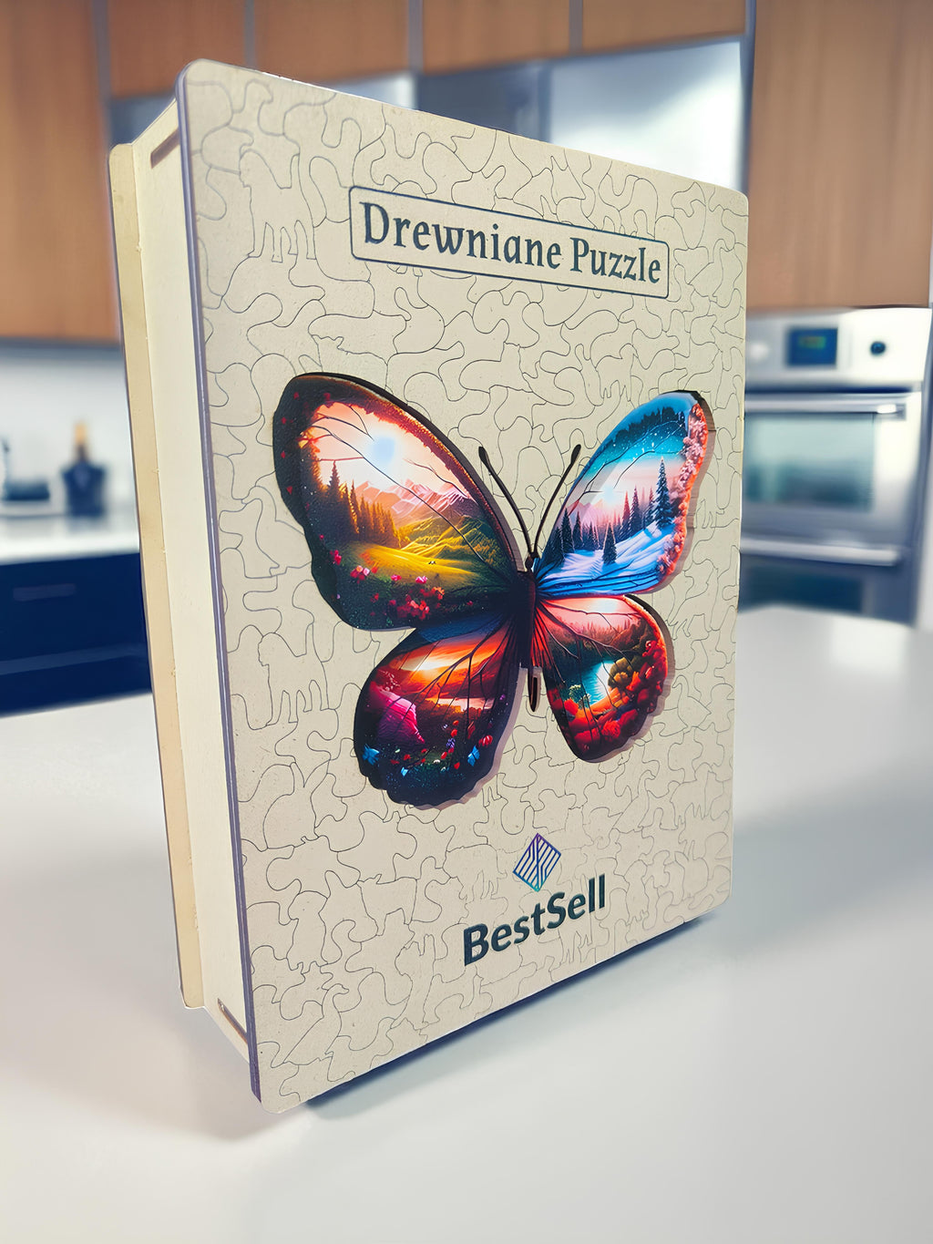 Puzzle Drewniane Motyl Pory Roku