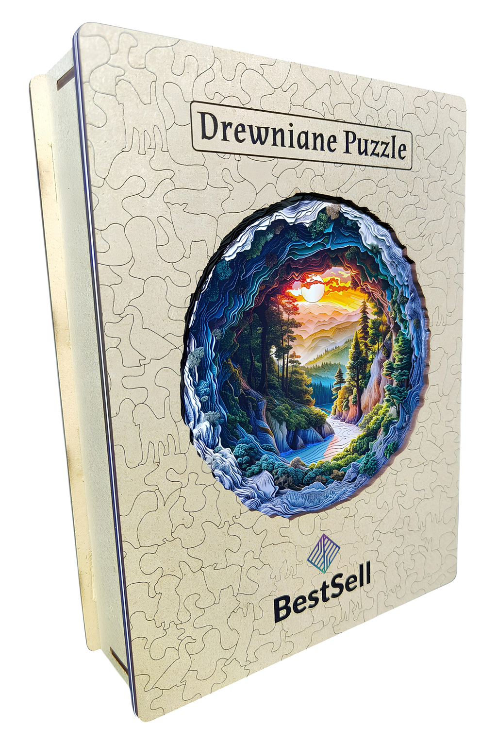 DREWNIANE PUZZLE BESTSELL KRAJOBRAZ NATURA LAS - UKŁADANKA PREZENT DLA DOROSŁYCH MAMY TATY