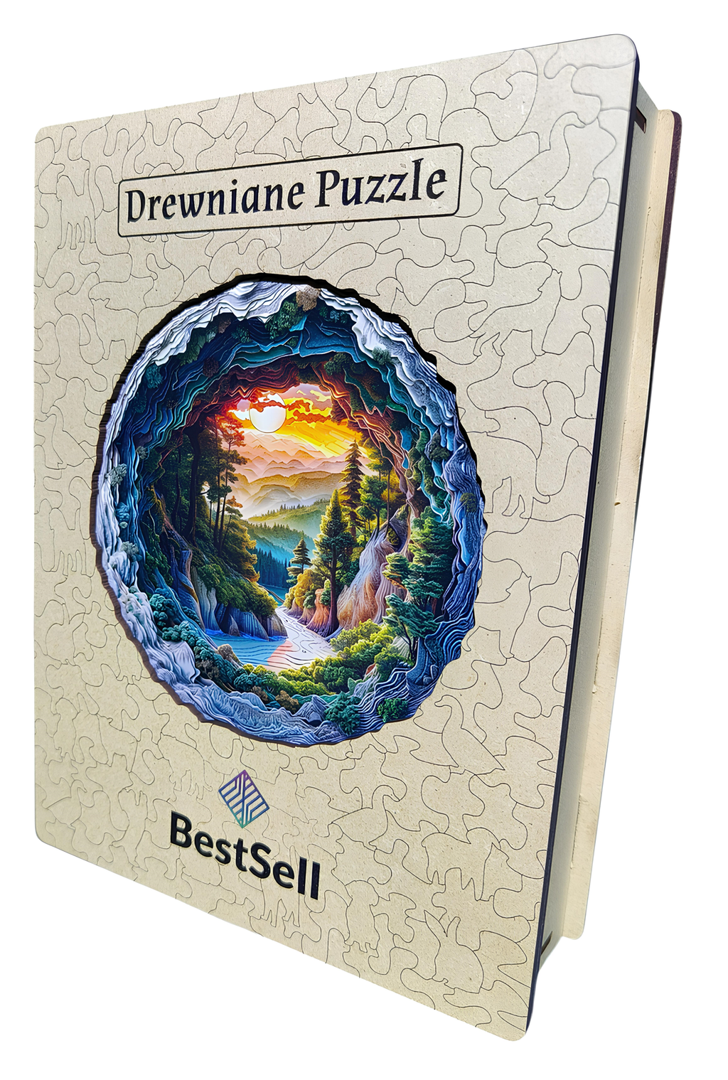 DREWNIANE PUZZLE BESTSELL KRAJOBRAZ NATURA LAS - UKŁADANKA PREZENT DLA DOROSŁYCH MAMY TATY