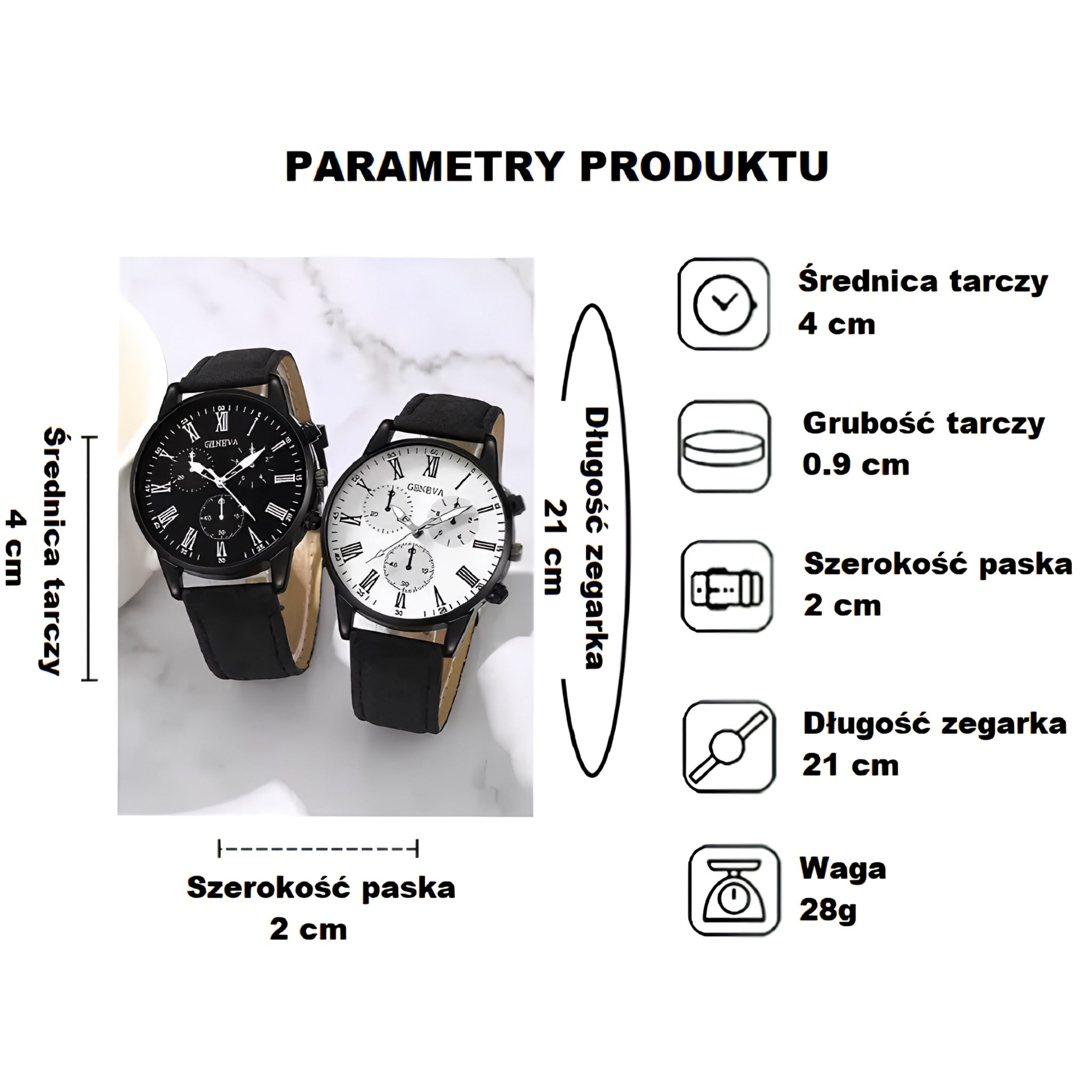 Zestaw zegarków dla Kobiety i Mężczyzny
